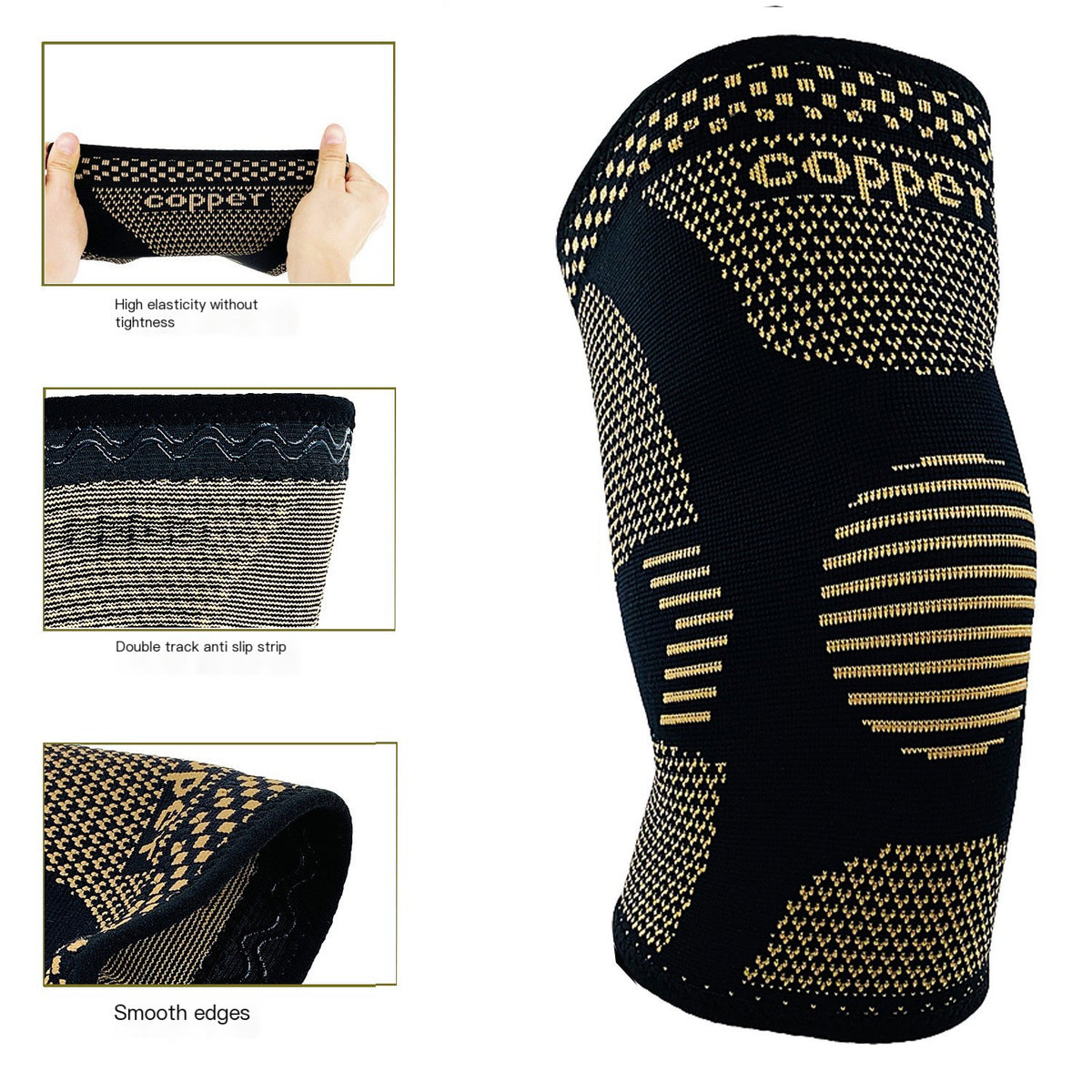 Outdoor Cycling Basketball Copper Ion Knee Sleeve