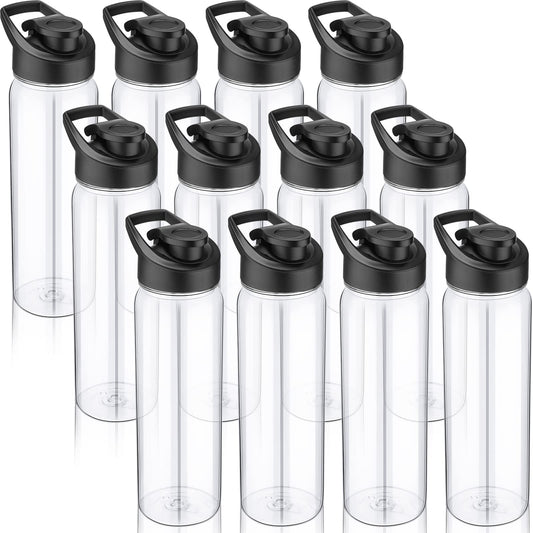ClearVue 24oz Sports Water Bottles - 12 Pack